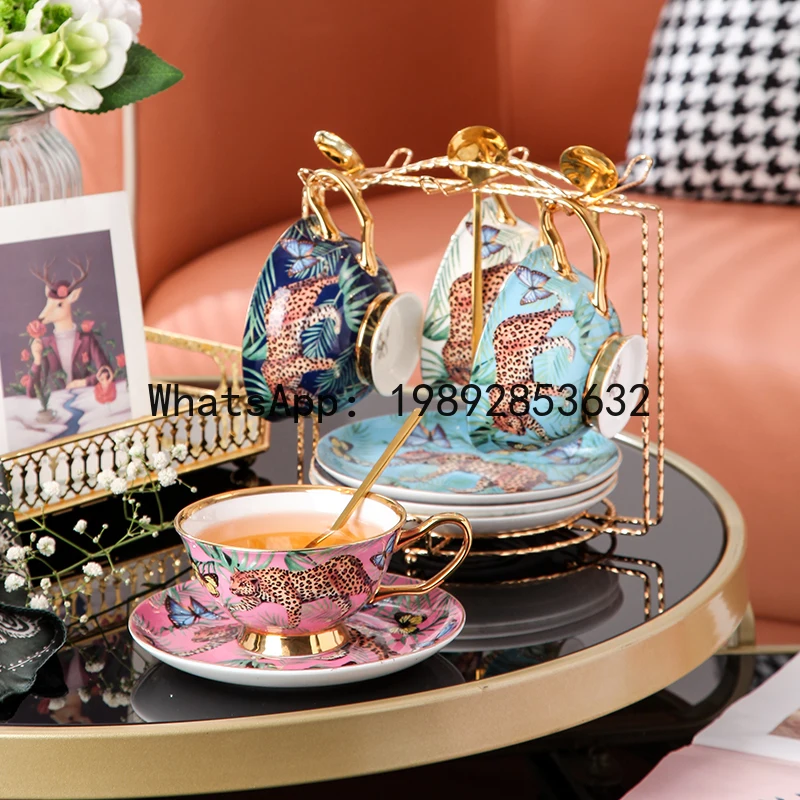 Coffee Tea English - b20Bone China Creative Coffee Cup Saucers