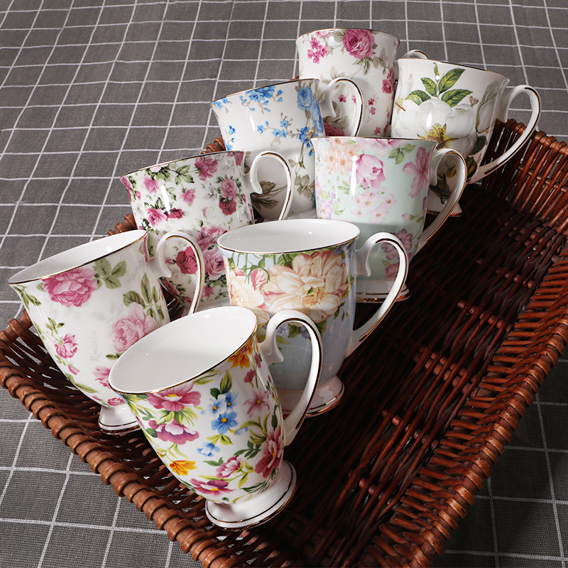 Coffee Tea English - Creative Bone China Mug Household Water
