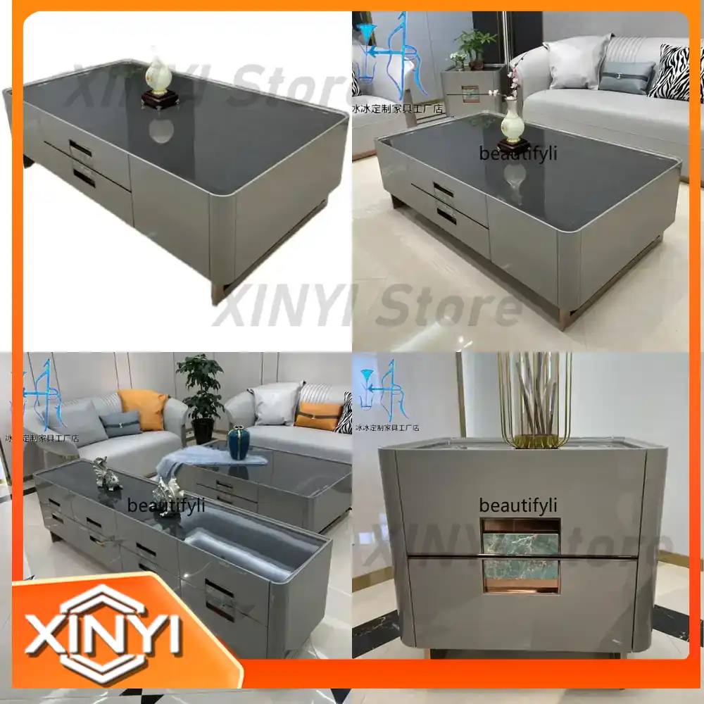 Coffee Tea Hong Kong - Coffee Table for Italian Light Luxury
