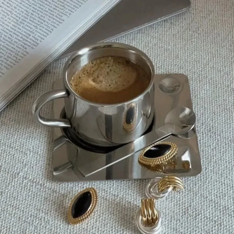 Espresso Cup Saucer - Minimalist Nordic Mug 3pcs Set 304