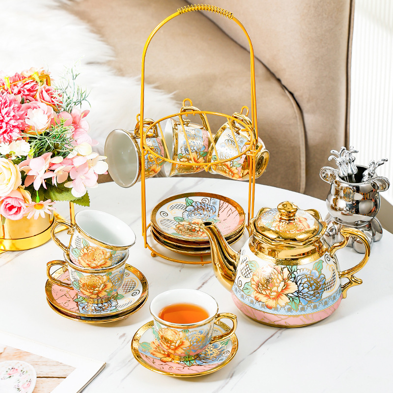 Coffee Tea English - 14 Piece Set Household European Tea