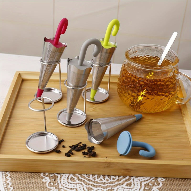 1pc Reusable Umbrella Tea Infu - огляд і ціна Tea Strainer Mesh