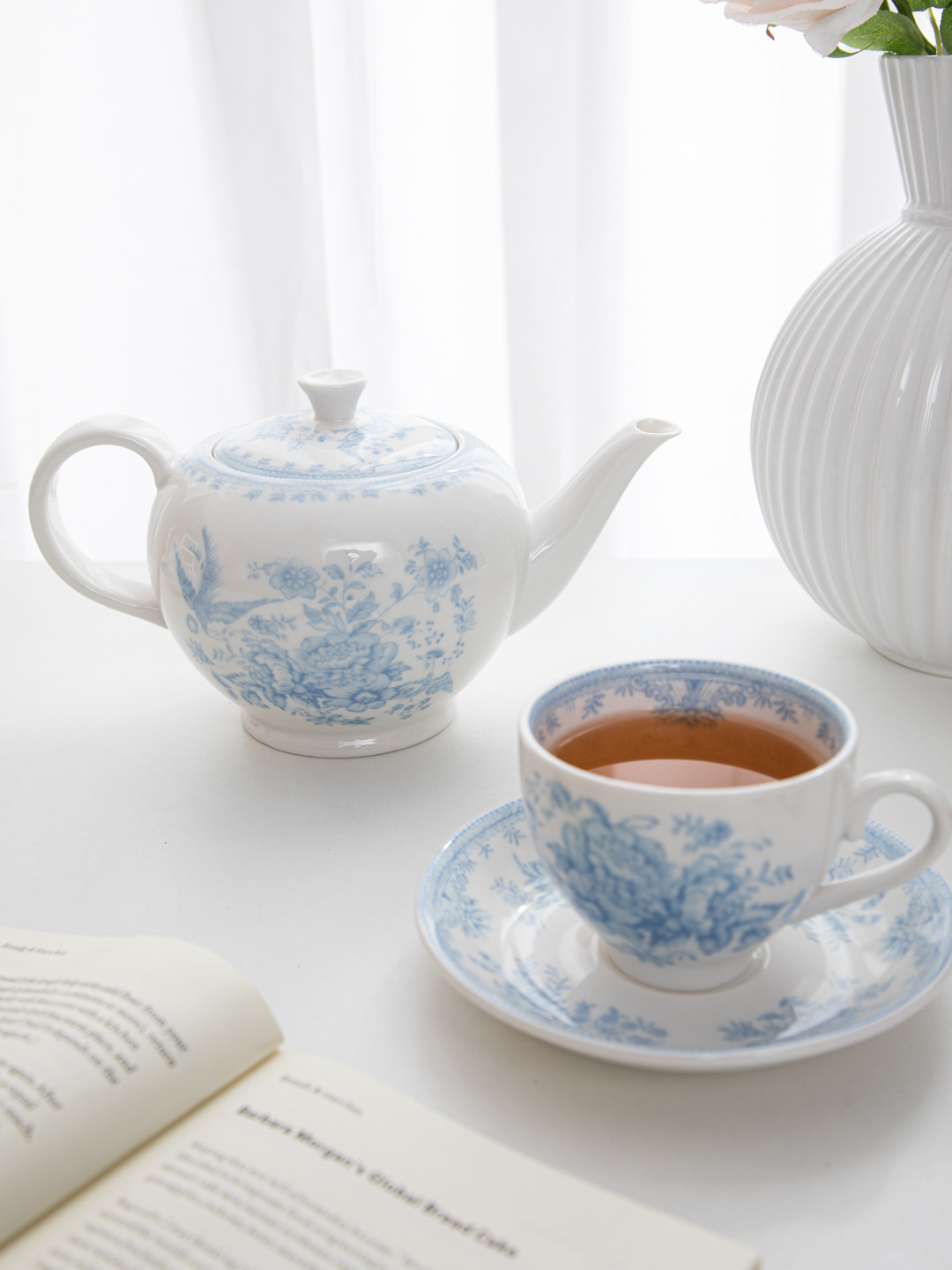 House, retro blue peony aftern - огляд і ціна Coffee Tea English