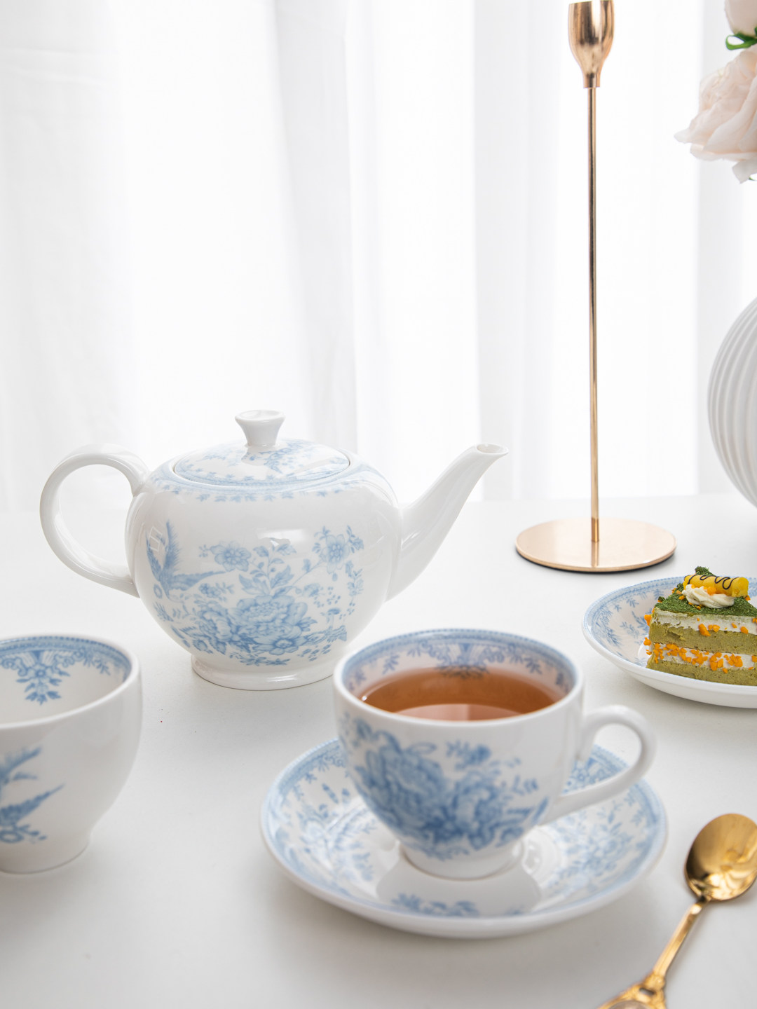 House, retro blue peony aftern - огляд і ціна Coffee Tea English