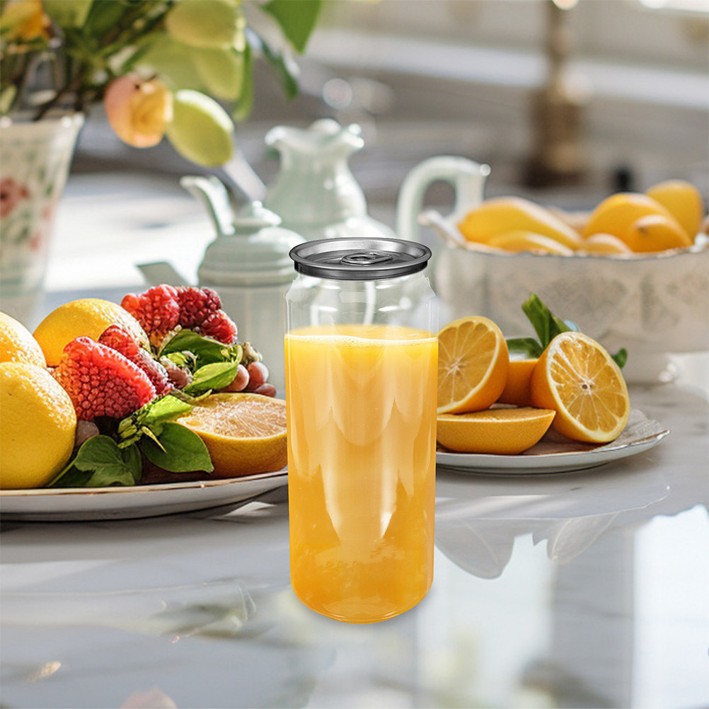 5pcs Transparent Beverage Cans - огляд і ціна Coffee Tea Milk