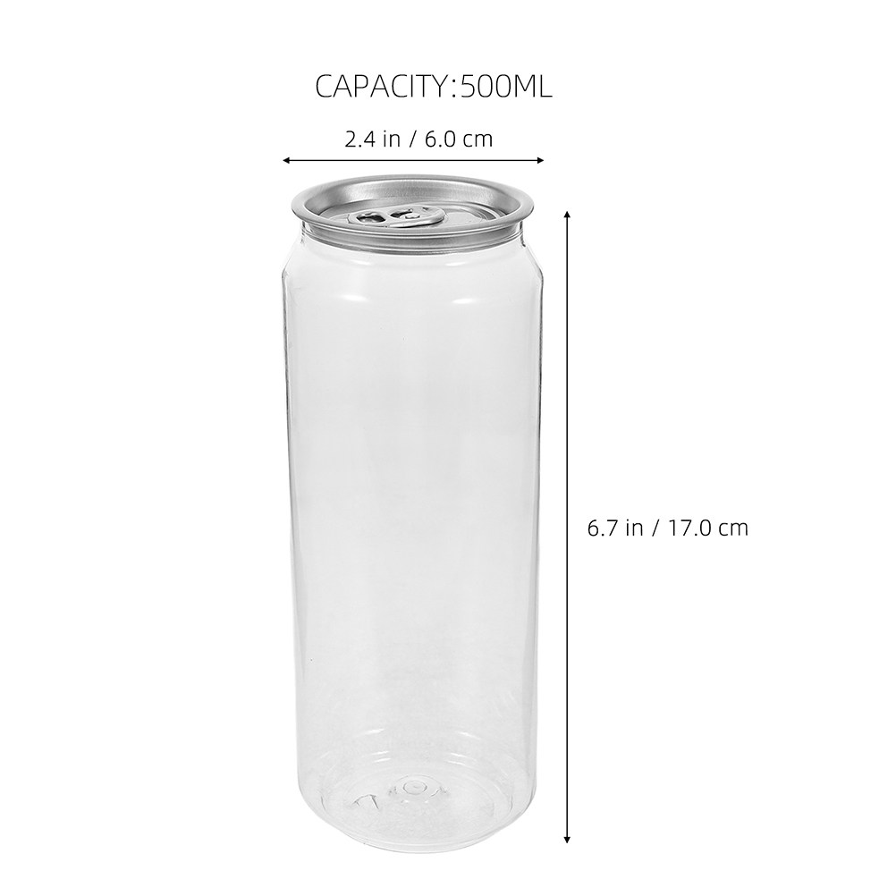 5pcs Transparent Beverage Cans - огляд і ціна Coffee Tea Milk