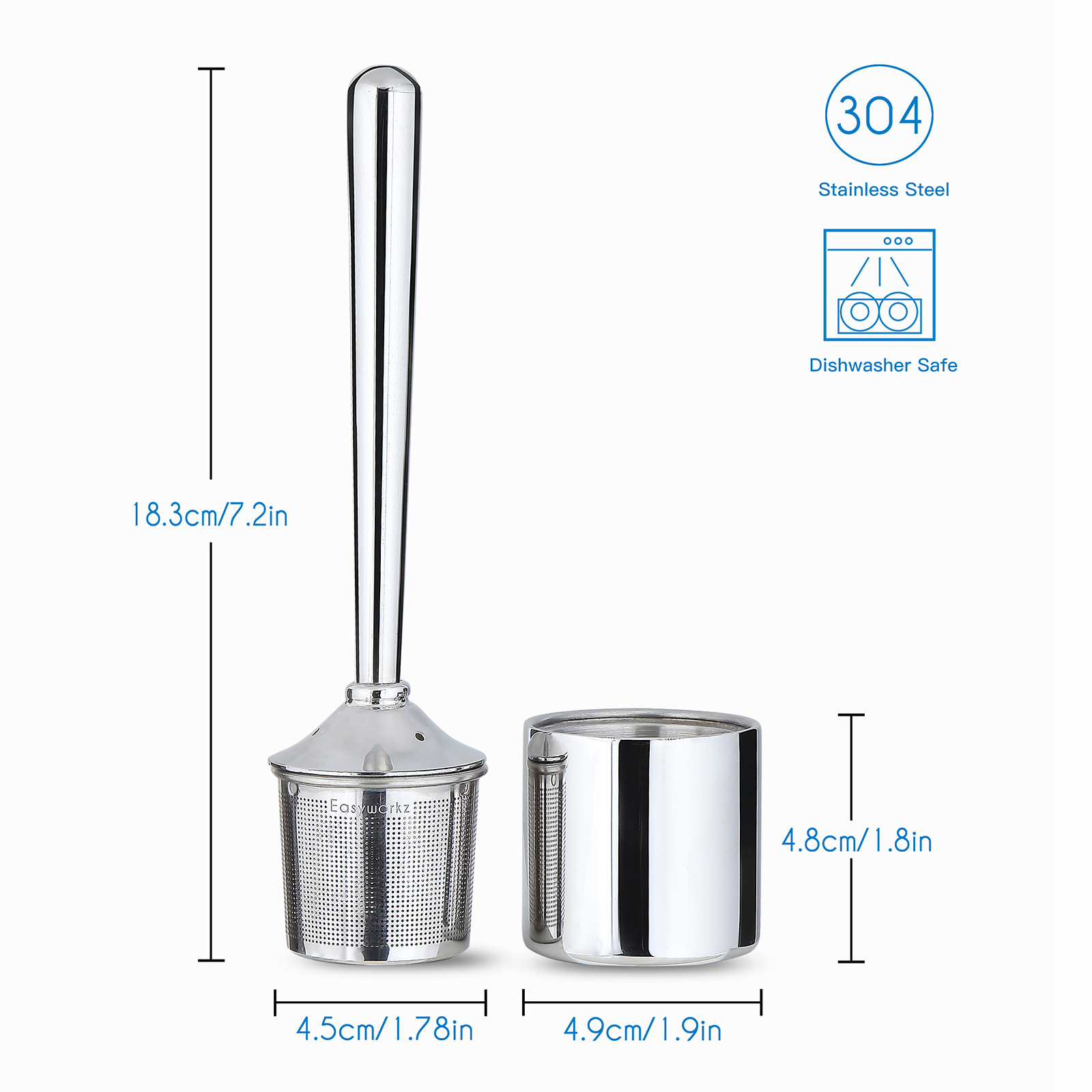 Easyworkz Stainless Steel Tea  - огляд і ціна Tea Strainer Mesh