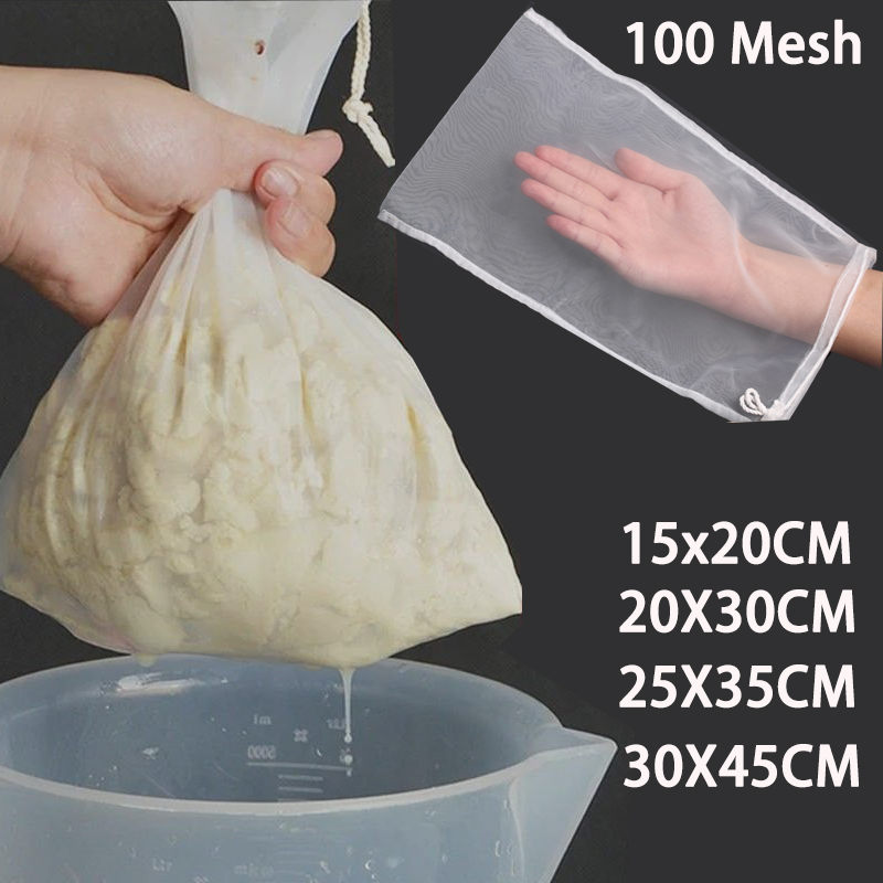 100 Mesh Nylon Filter Nut Milk - огляд і ціна Coffee Tea Milk