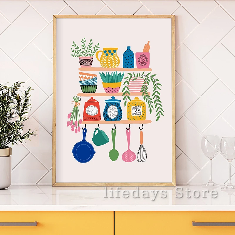 Canvas Painting Colourful Kitc - огляд і ціна Coffee And Tea Lyrics