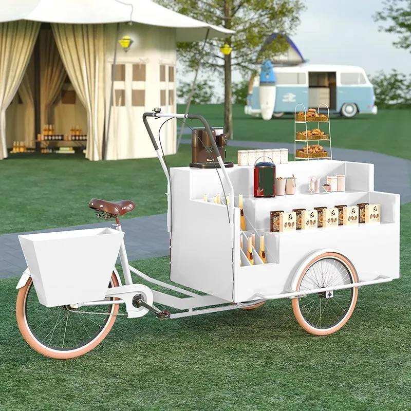 Mobile Tricycle Display Stand  - огляд і ціна Coffee Tea Vendor