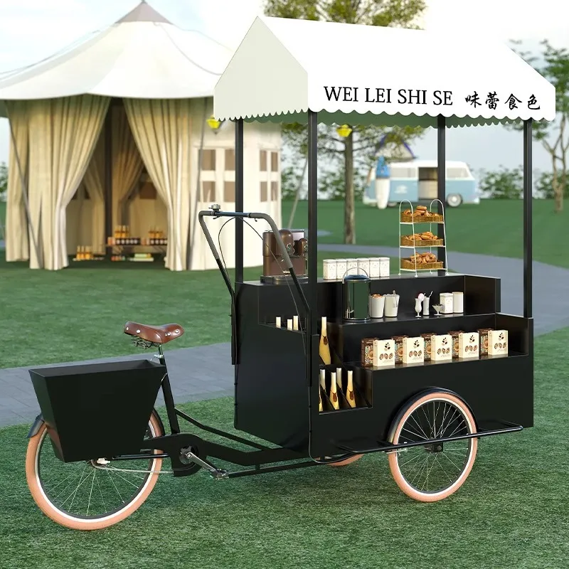 Mobile Tricycle Display Stand  - огляд і ціна Coffee Tea Vendor