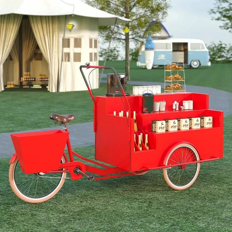 Mobile Tricycle Display Stand  - огляд і ціна Coffee Tea Vendor