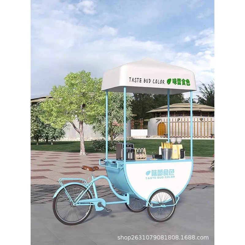Outdoor Mobile Food Cart Snack - огляд і ціна Coffee Tea Milk