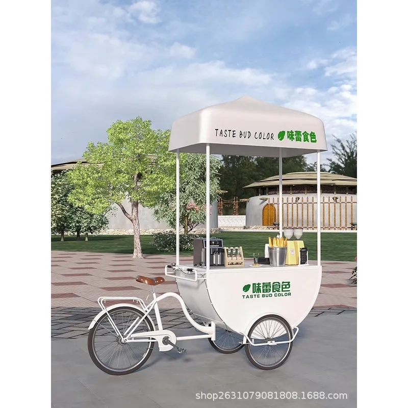 Outdoor Mobile Food Cart Snack - огляд і ціна Coffee Tea Milk