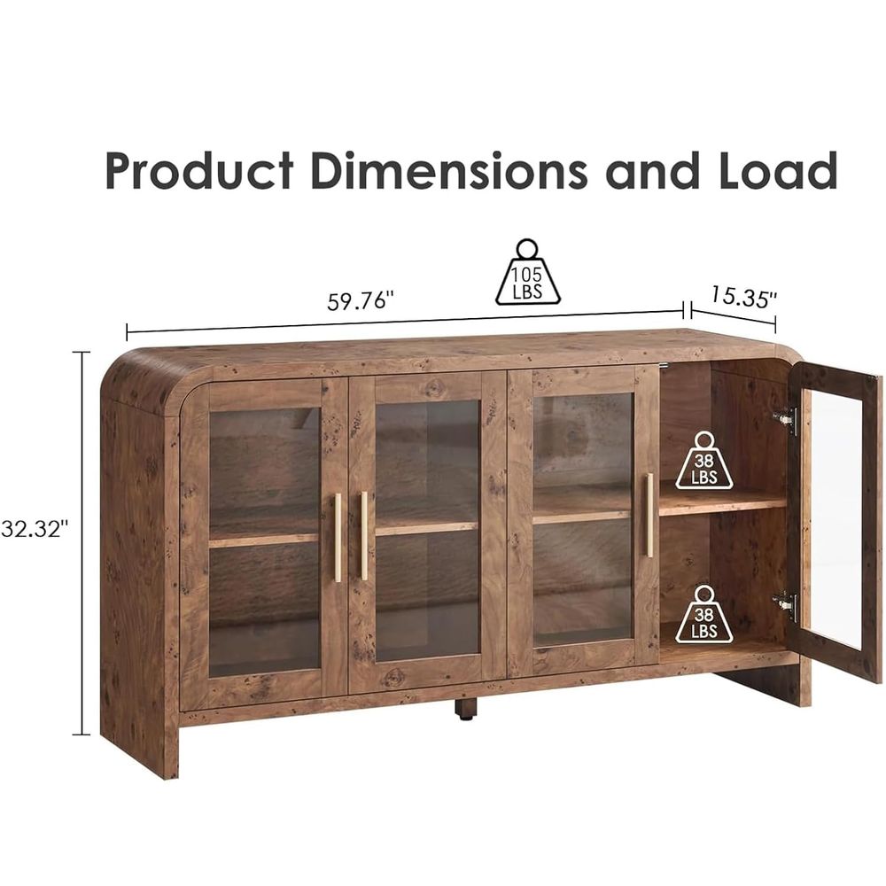 Sideboard Buffet Cabinet with  - огляд і ціна Coffee & Tea Haus
