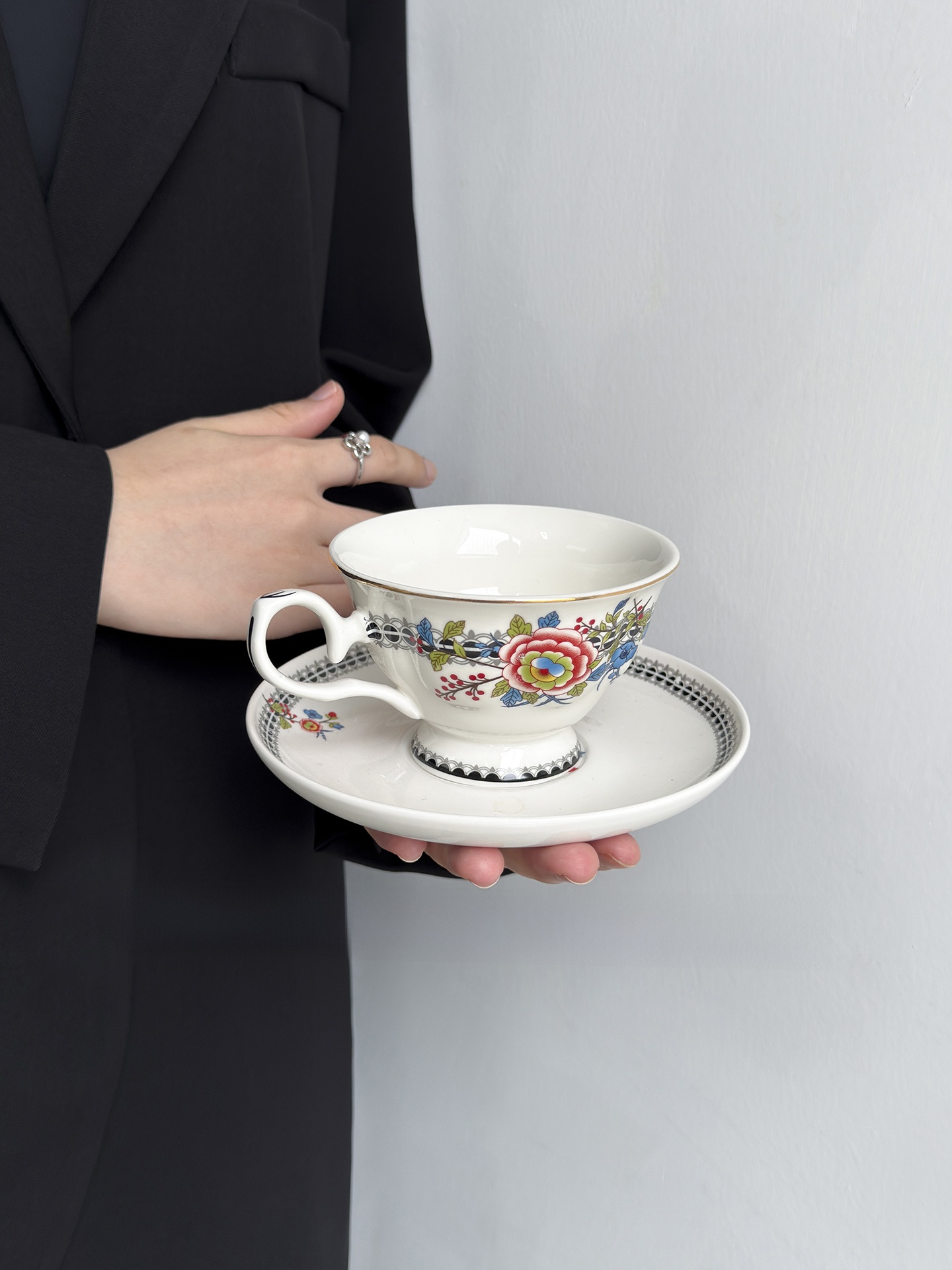 English Style Floral Coffee Cu - огляд і ціна Coffee Tea English