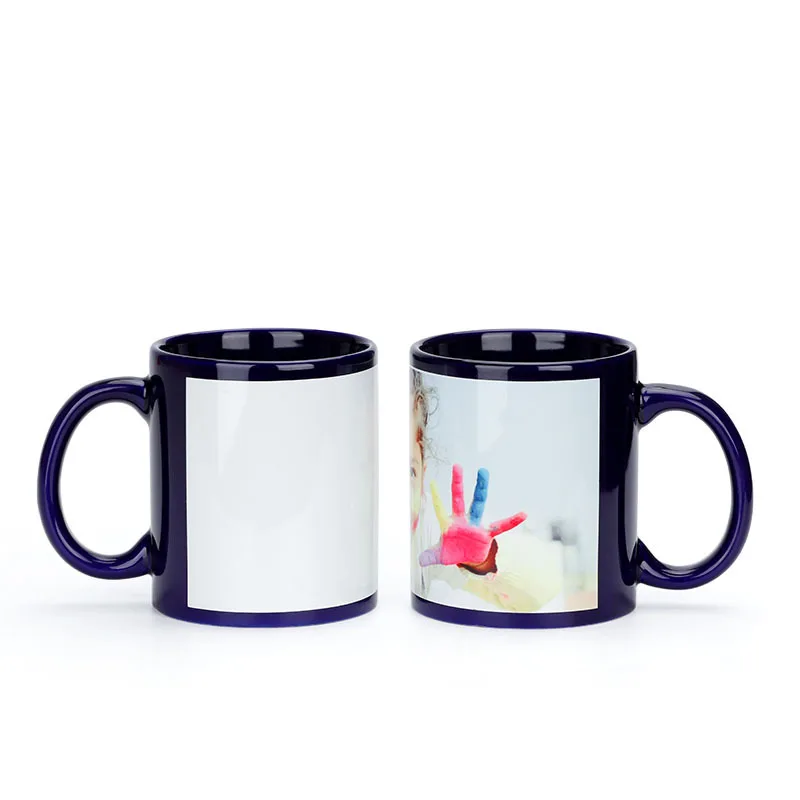 Black Cup DIY Logo Ceramic Mug - огляд і ціна Coffee Tea Picture