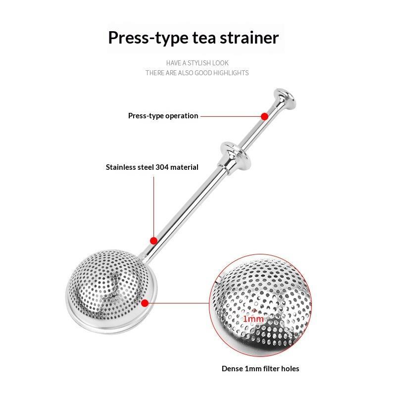 Long Handle Stainless Steel Te - огляд і ціна Tea Strainer Mesh